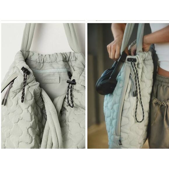 New NWT Free People Free People Movement Women's Cloud 9 Tote Bag Mint Pistachio - Picture 2 of 14